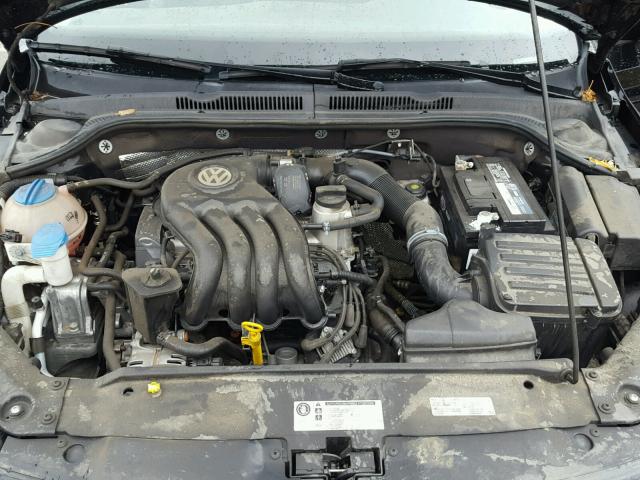 3VW1K7AJ1FM307663 - 2015 VOLKSWAGEN JETTA BASE BLACK photo 7
