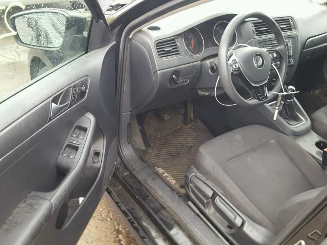 3VW1K7AJ1FM307663 - 2015 VOLKSWAGEN JETTA BASE BLACK photo 9