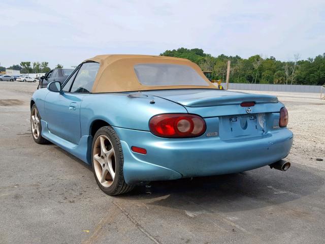 JM1NB353610216747 - 2001 MAZDA MX-5 MIATA BLUE photo 3