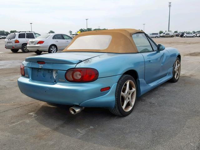 JM1NB353610216747 - 2001 MAZDA MX-5 MIATA BLUE photo 4