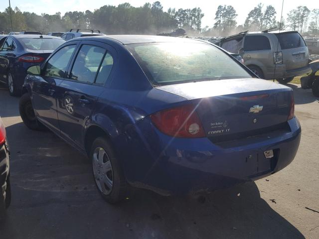 1G1AL55F577241455 - 2007 CHEVROLET COBALT LT BLUE photo 3