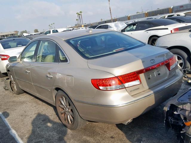 KMHFC46F39A387781 - 2009 HYUNDAI AZERA SE GOLD photo 3