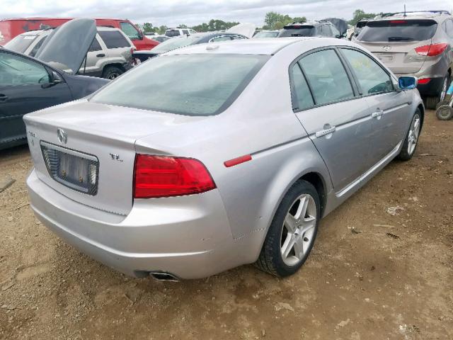 19UUA66236A045027 - 2006 ACURA 3.2TL SILVER photo 4