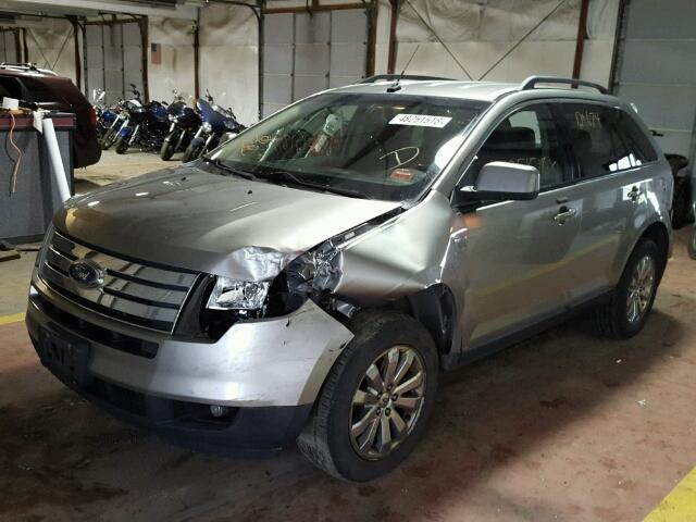 2FMDK48CX8BA43123 - 2008 FORD EDGE SEL SILVER photo 2