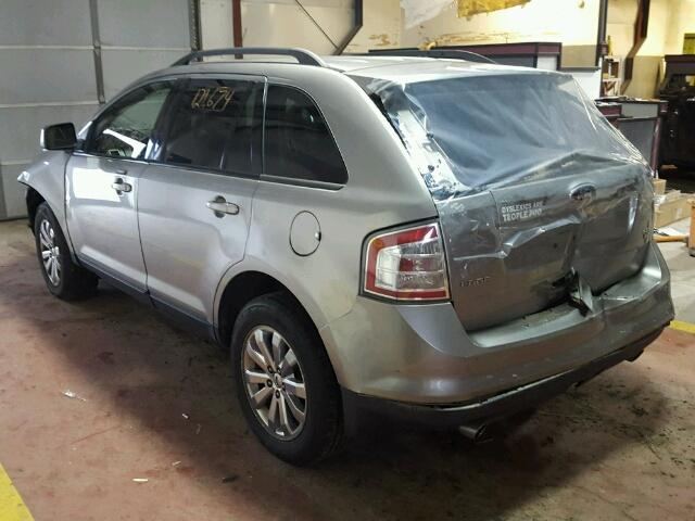 2FMDK48CX8BA43123 - 2008 FORD EDGE SEL SILVER photo 3