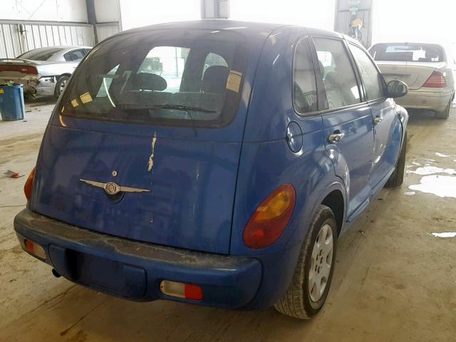 3C4FY48B34T202811 - 2004 CHRYSLER PT CRUISER BLUE photo 4