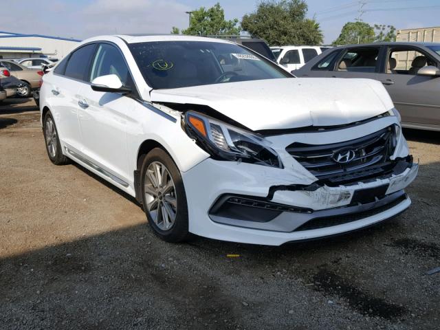 5NPE34AF8HH563738 - 2017 HYUNDAI SONATA SPO WHITE photo 1