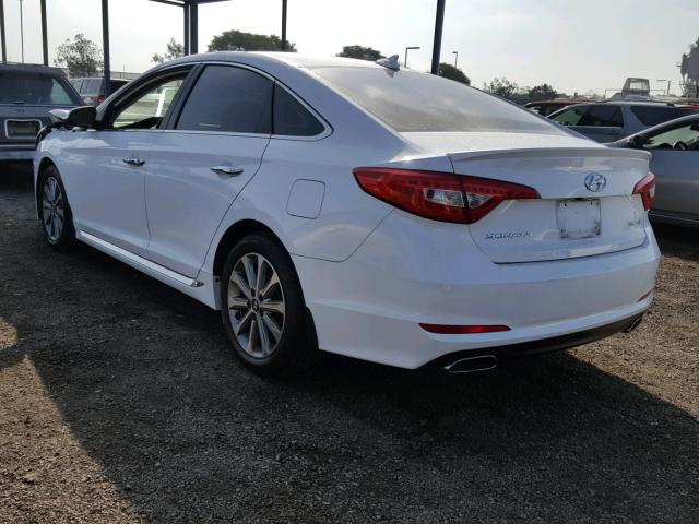 5NPE34AF8HH563738 - 2017 HYUNDAI SONATA SPO WHITE photo 3