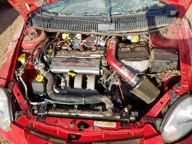 1B3ES66S53D195183 - 2003 DODGE NEON SRT-4 RED photo 7