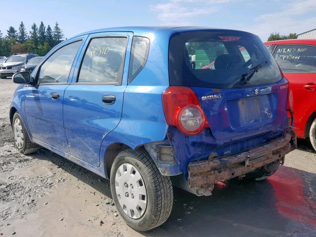 KL5TJ66E59B684826 - 2009 SUZUKI SWIFT BLUE photo 3