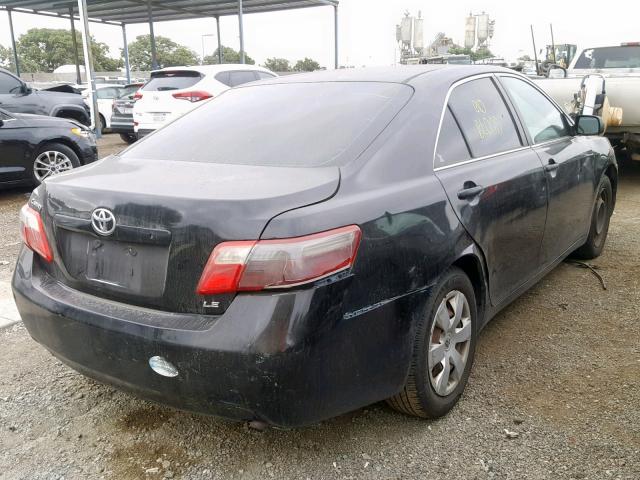 4T1BE46K17U166567 - 2007 TOYOTA CAMRY NEW BLACK photo 4