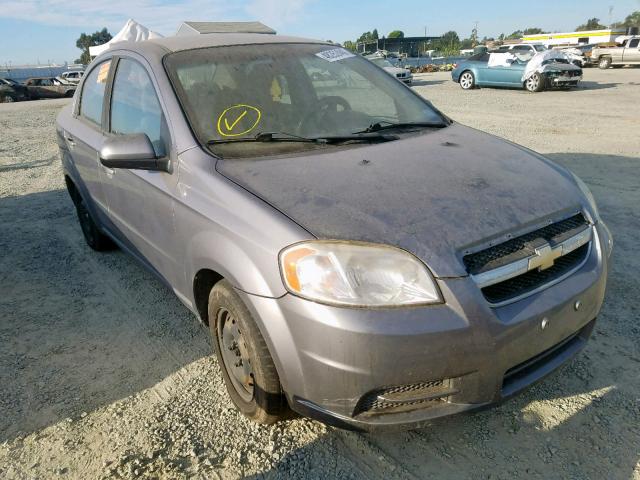 KL1TD5DE6AB073374 - 2010 CHEVROLET AVEO LS GRAY photo 1