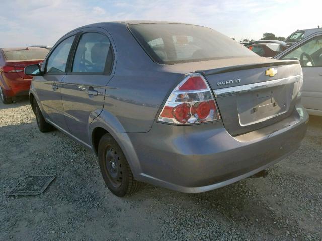 KL1TD5DE6AB073374 - 2010 CHEVROLET AVEO LS GRAY photo 3