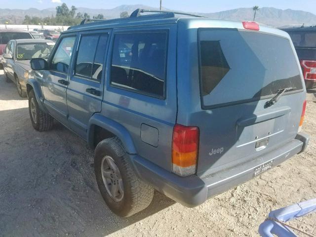 1J4FT68S9WL129785 - 1998 JEEP CHEROKEE S BLUE photo 3