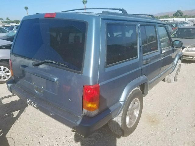 1J4FT68S9WL129785 - 1998 JEEP CHEROKEE S BLUE photo 4