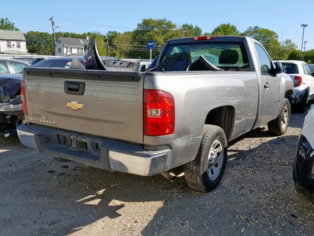 1GCEC14X28Z306327 - 2008 CHEVROLET SILVERADO GRAY photo 4