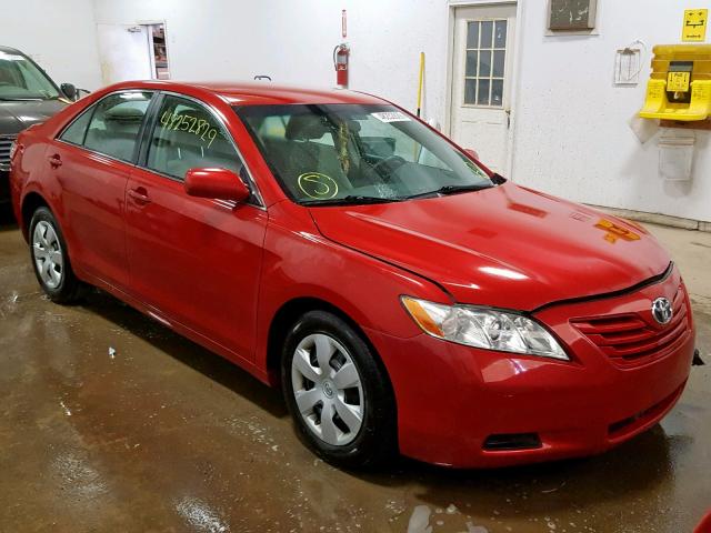 4T4BE46K39R127844 - 2009 TOYOTA CAMRY BASE RED photo 1