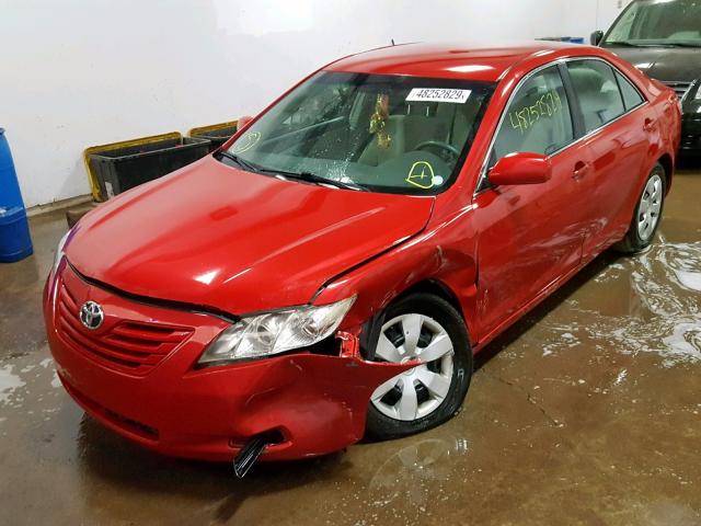 4T4BE46K39R127844 - 2009 TOYOTA CAMRY BASE RED photo 2