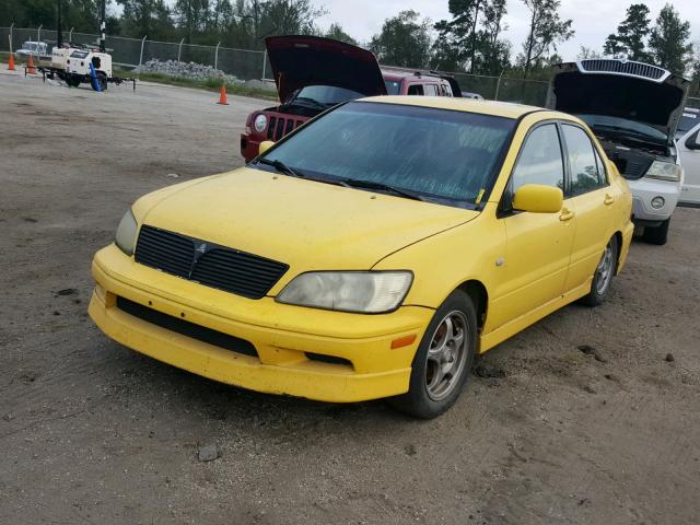 JA3AJ86E52U073734 - 2002 MITSUBISHI LANCER OZ YELLOW photo 2