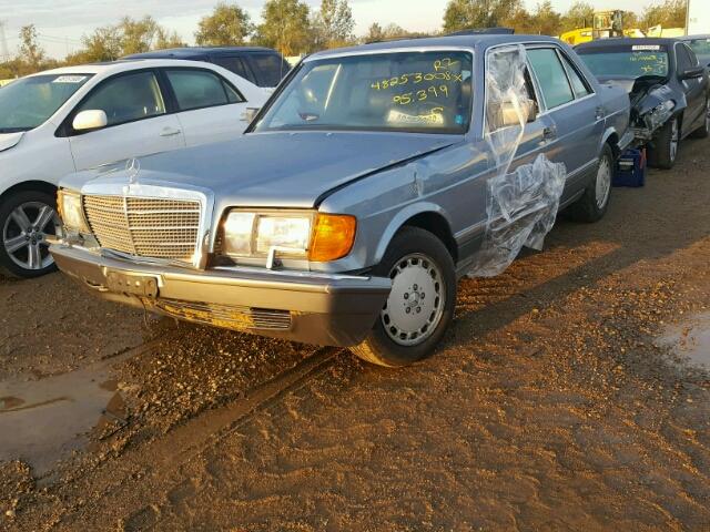 WDBCA39D4HA329001 - 1987 MERCEDES-BENZ 560 SEL BLUE photo 2