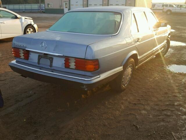 WDBCA39D4HA329001 - 1987 MERCEDES-BENZ 560 SEL BLUE photo 4