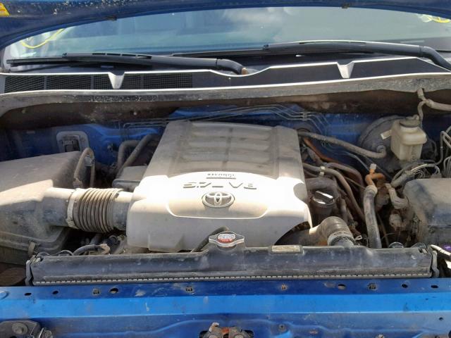 5TFRV54108X046410 - 2008 TOYOTA TUNDRA DOU BLUE photo 7