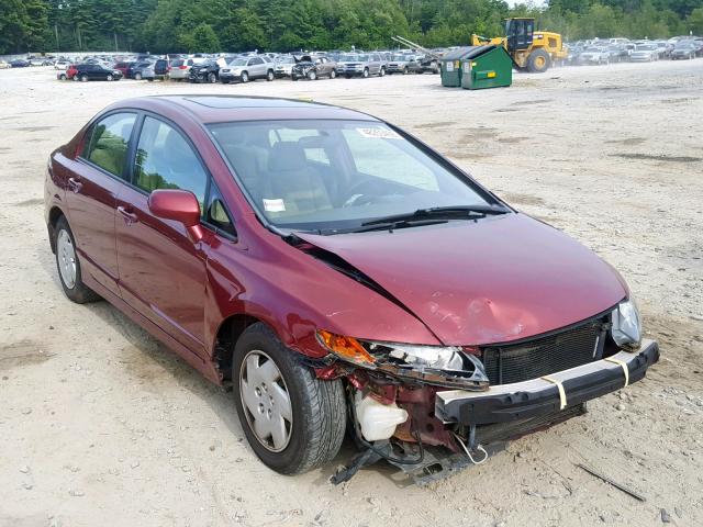 1HGFA16816L139296 - 2006 HONDA CIVIC EX MAROON photo 1