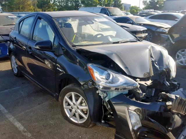 JTDKDTB33H1597088 - 2017 TOYOTA PRIUS C BLACK photo 1