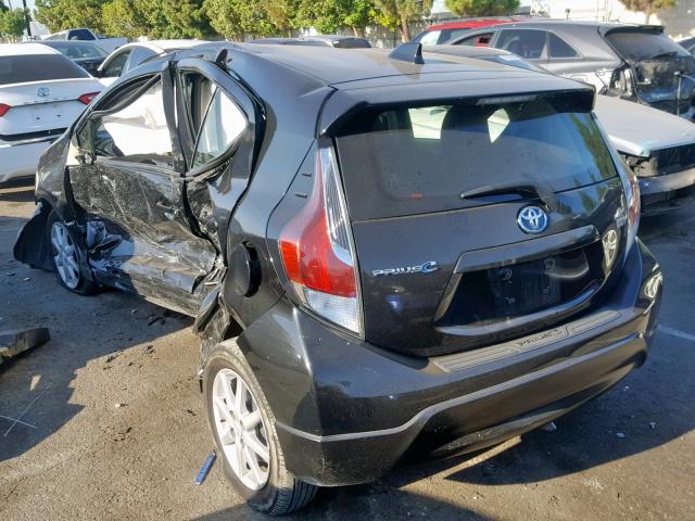 JTDKDTB33H1597088 - 2017 TOYOTA PRIUS C BLACK photo 3