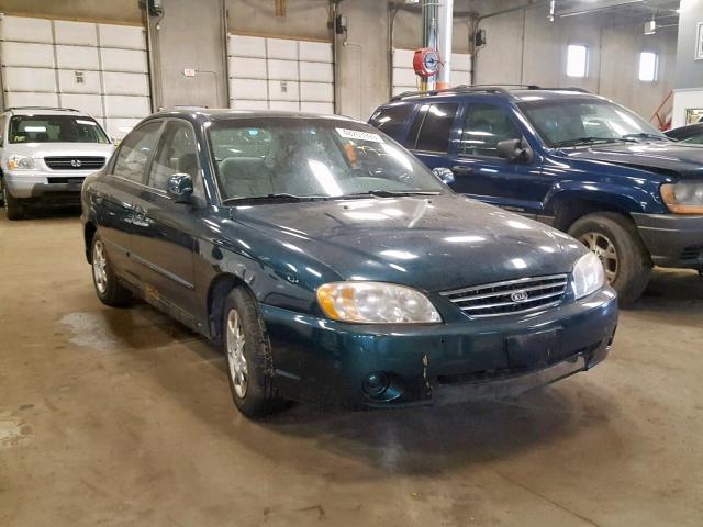 KNAFB121345309323 - 2004 KIA SPECTRA BA BLUE photo 1