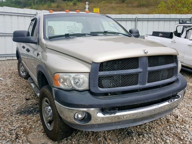 3D7KU28C13G806815 - 2003 DODGE RAM 2500 S GOLD photo 1