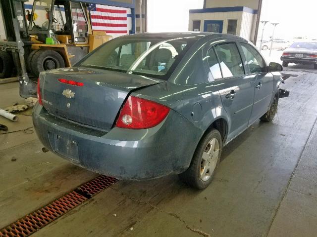 1G1AK55F077403916 - 2007 CHEVROLET COBALT LS GREEN photo 4