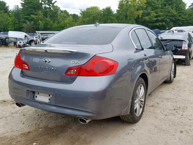 JN1CV6AR6BM404899 - 2011 INFINITI G37 GRAY photo 4