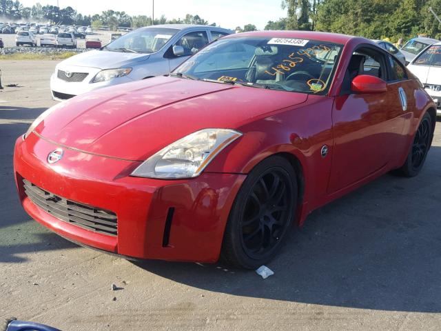 JN1AZ34E73T013044 - 2003 NISSAN 350Z COUPE RED photo 2