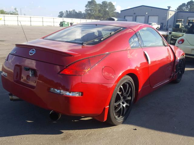 JN1AZ34E73T013044 - 2003 NISSAN 350Z COUPE RED photo 4