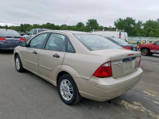 1FAFP34N77W258588 - 2007 FORD FOCUS ZX4 GOLD photo 3