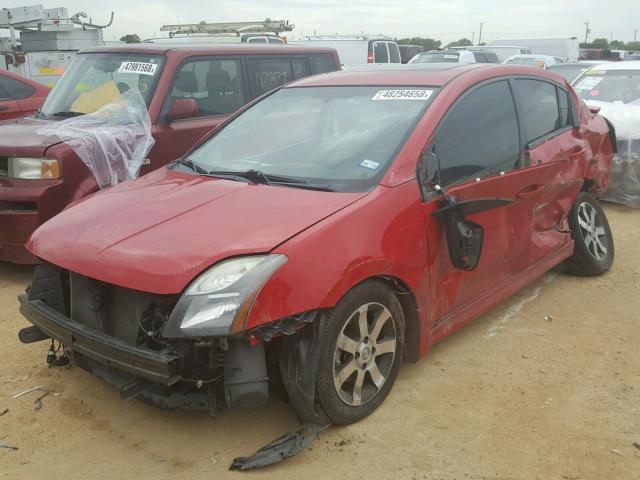 3N1AB6AP5CL767253 - 2012 NISSAN SENTRA 2.0 RED photo 2