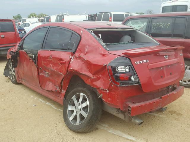 3N1AB6AP5CL767253 - 2012 NISSAN SENTRA 2.0 RED photo 3