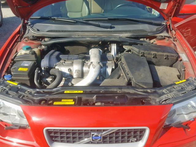 YV1SJ527952480994 - 2005 VOLVO V70 R RED photo 7