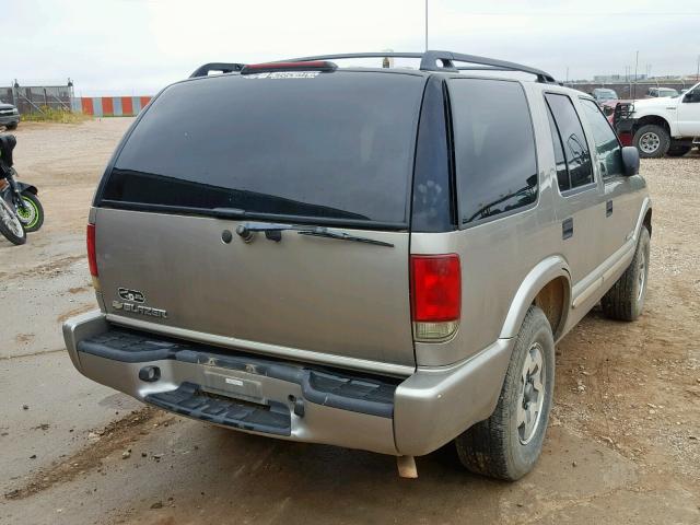 1GNDT13X74K146792 - 2004 CHEVROLET BLAZER TAN photo 4