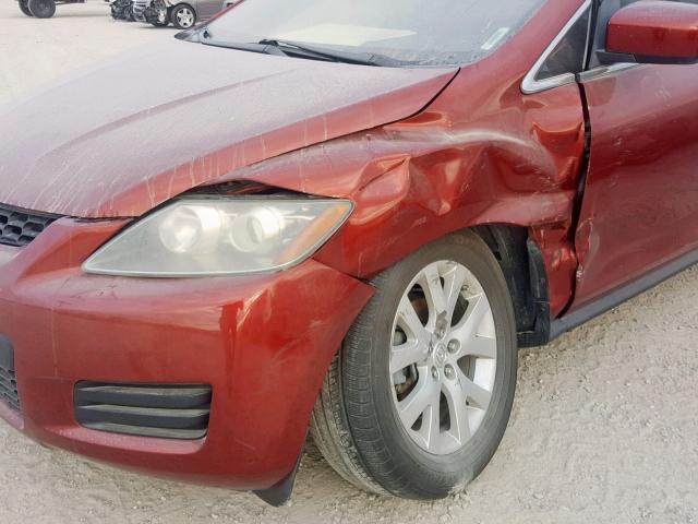 JM3ER293080204630 - 2008 MAZDA CX-7 MAROON photo 9