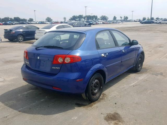 KL5JD66Z97K489908 - 2007 SUZUKI RENO BASE BLUE photo 4