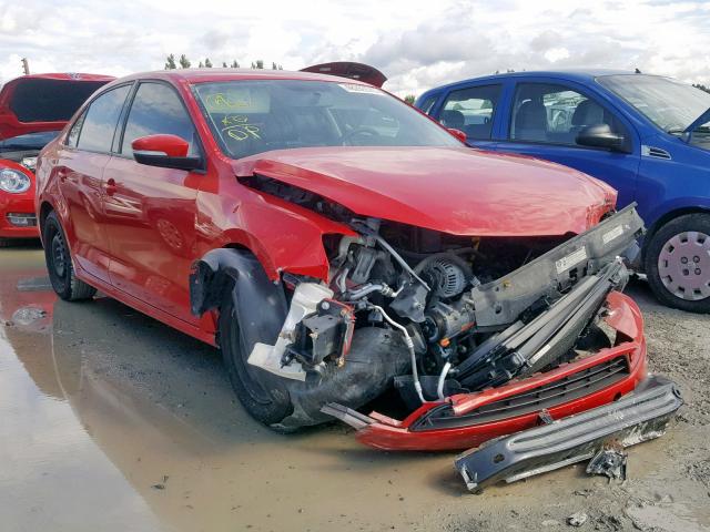 3VW2K7AJ9EM246758 - 2014 VOLKSWAGEN JETTA BASE RED photo 1