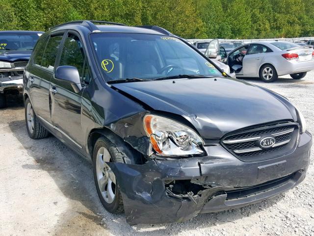 KNAFG526677097630 - 2007 KIA RONDO LX GRAY photo 1