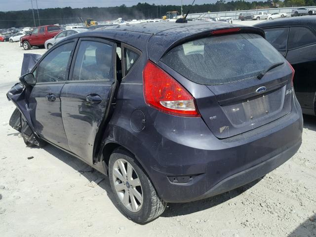 3FADP4EJ0CM111032 - 2012 FORD FIESTA SE BLUE photo 3