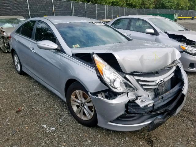 5NPEB4AC0EH942396 - 2014 HYUNDAI SONATA GLS SILVER photo 1