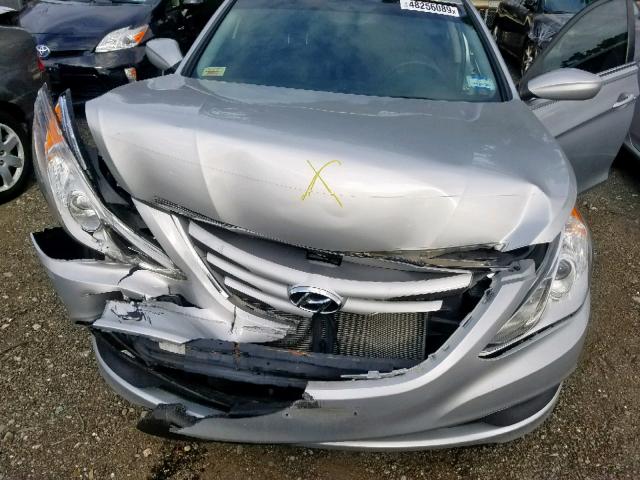 5NPEB4AC0EH942396 - 2014 HYUNDAI SONATA GLS SILVER photo 7