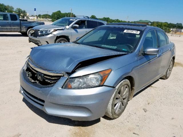 1HGCP2F77BA076869 - 2011 HONDA ACCORD EX BLUE photo 2