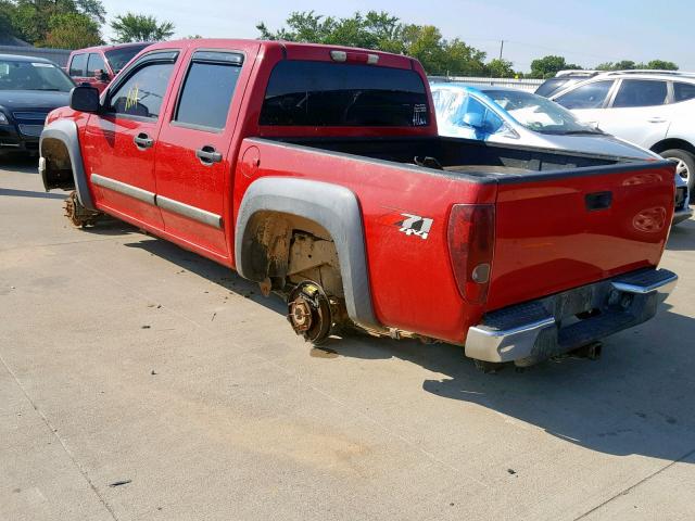 1GCDT13E978151758 - 2007 CHEVROLET COLORADO RED photo 3