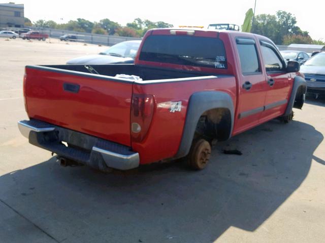 1GCDT13E978151758 - 2007 CHEVROLET COLORADO RED photo 4